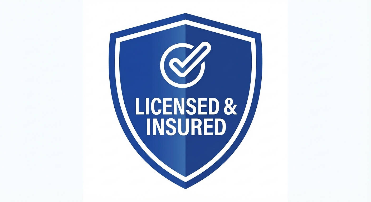 Licensed and Insured badge